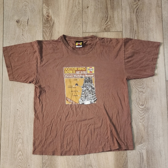 Doctor Who Dalek Haynes Manual shirt size large - Picture 1 of 7